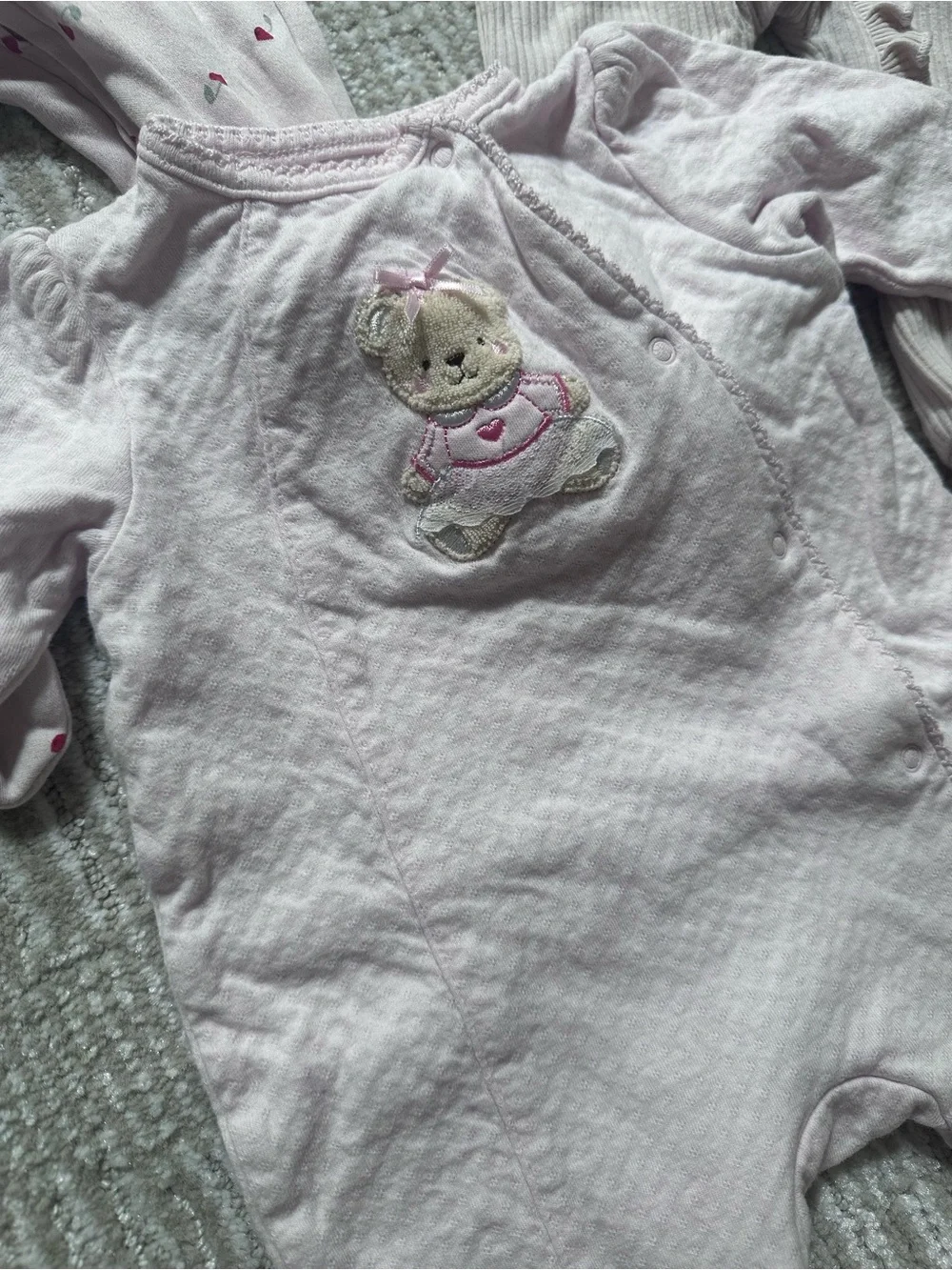 GAP Baby Girls Pink bundle Footed One-Piece footies - Soft Pink
